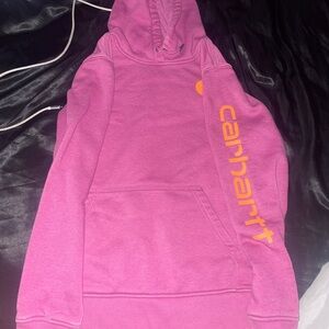Carhartt Fuchsia Hoodie with Black Accents